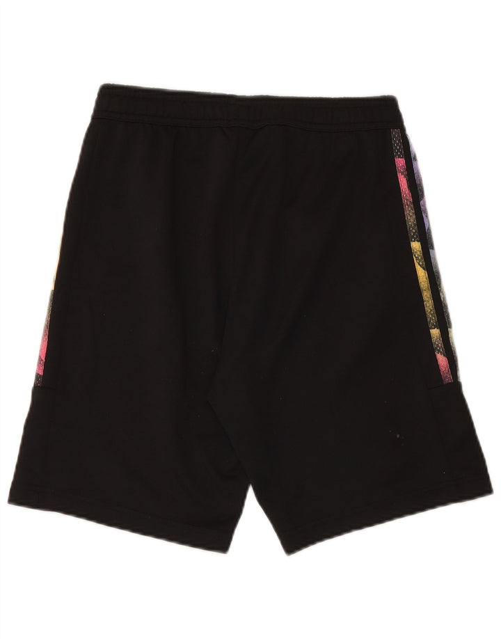 Pantaloni scurți sport pentru fete ADIDAS 13-14 ani W28 L8 poliester negru