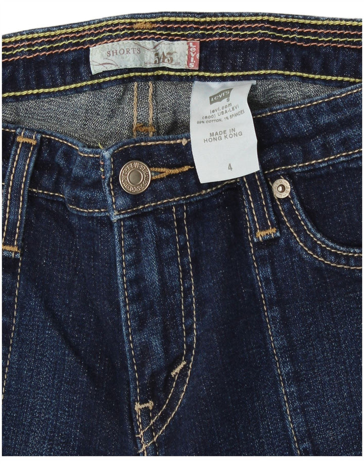 Pantaloni scurți Levi's 545 Denim US 4 Small W28 Bumbac bleumarin