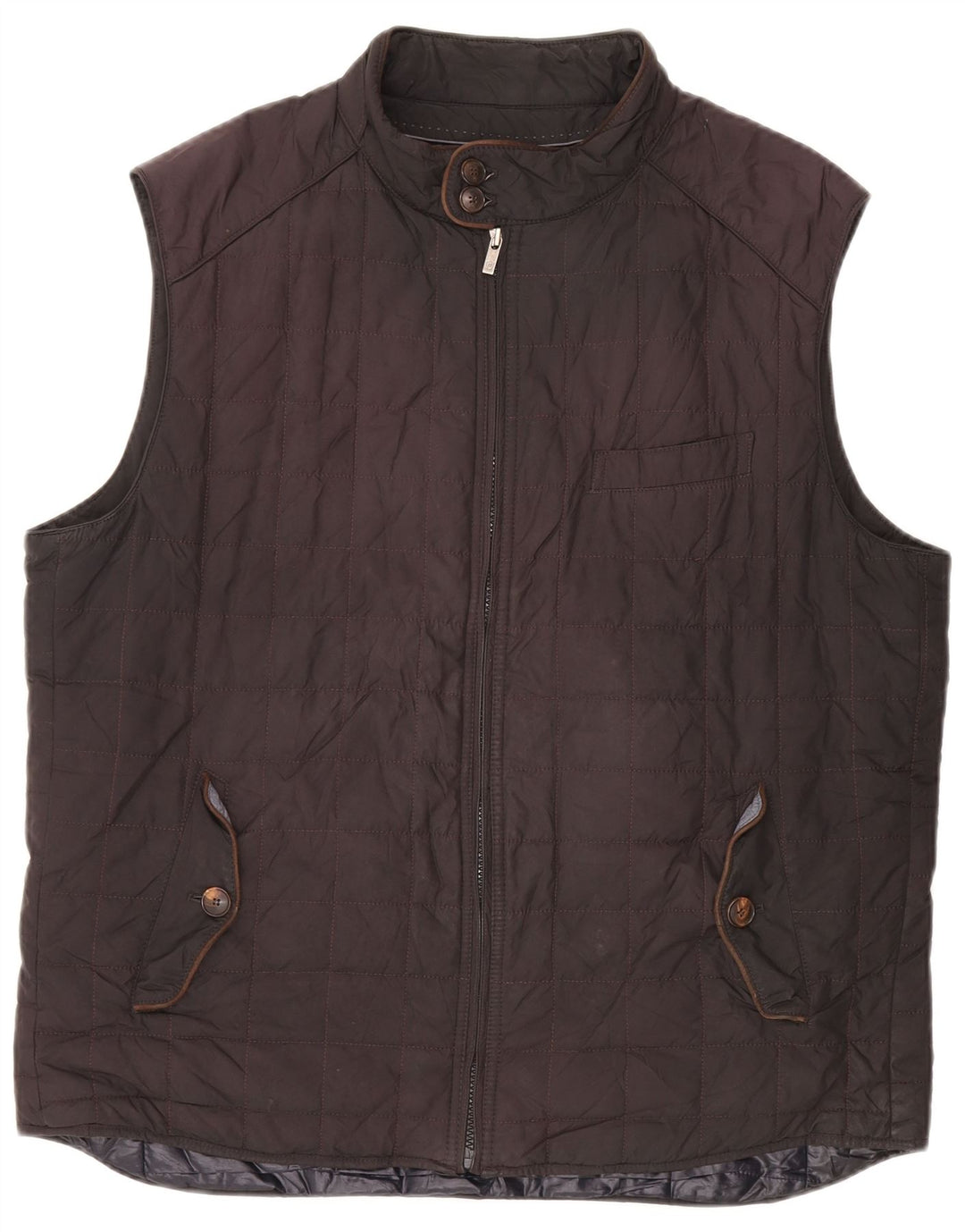 Gilet căptușit Massimo Dutti pentru bărbați UK 44 2XL Negru