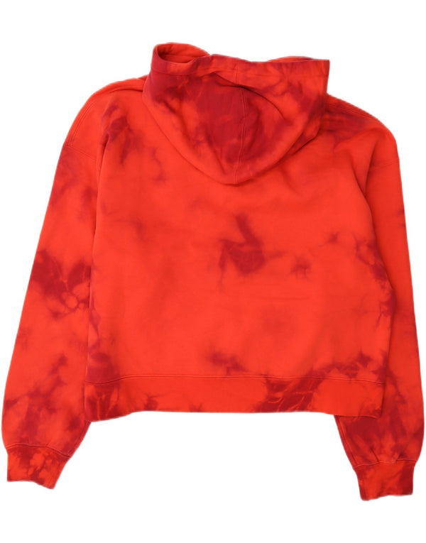 Jumper Jordan pentru femei, cu formă lejeră, cu glugă, UK 10, mic, roșu, din bumbac