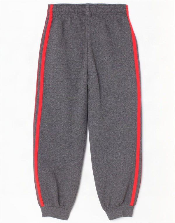 Pantaloni de trening Adidas pentru băieți Pantaloni de jogging 5-6 ani, bumbac cu pete gri