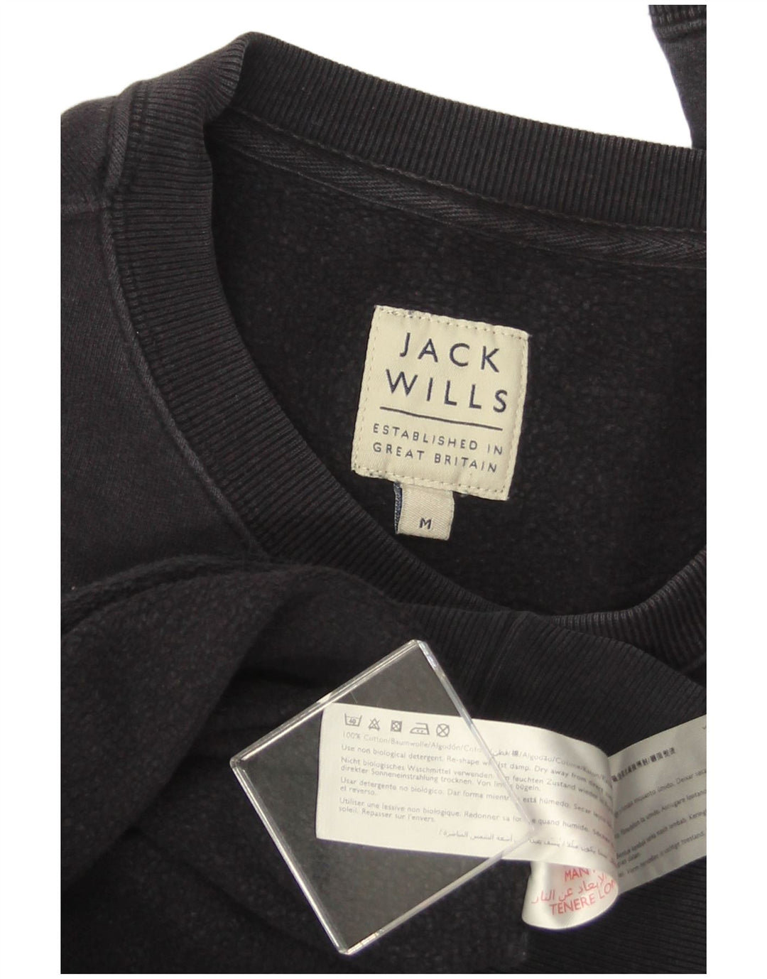 JACK WILLS Hanorac bărbătesc Pulover Medium Bleumarin Bumbac