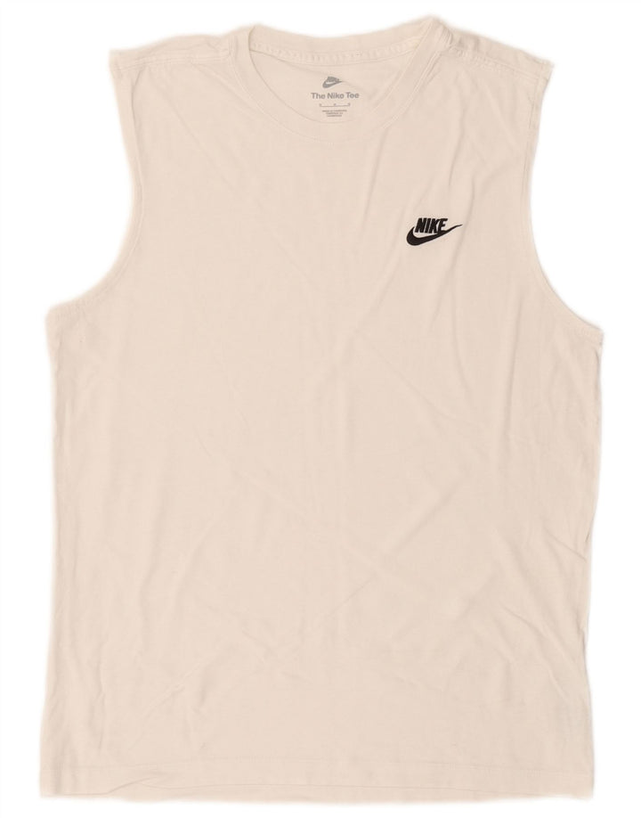 Vestă pentru bărbați Nike, bumbac alb mediu