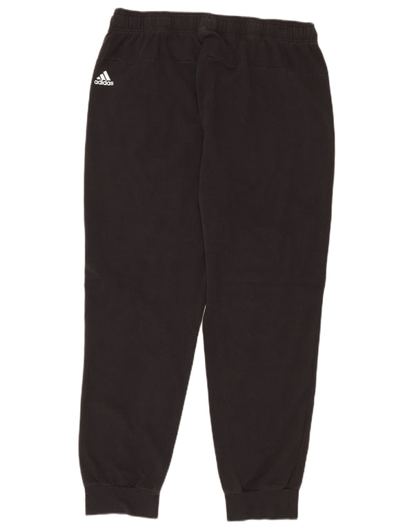 Pantaloni de trening grafic pentru bărbați ADIDAS Joggeri mari, negru