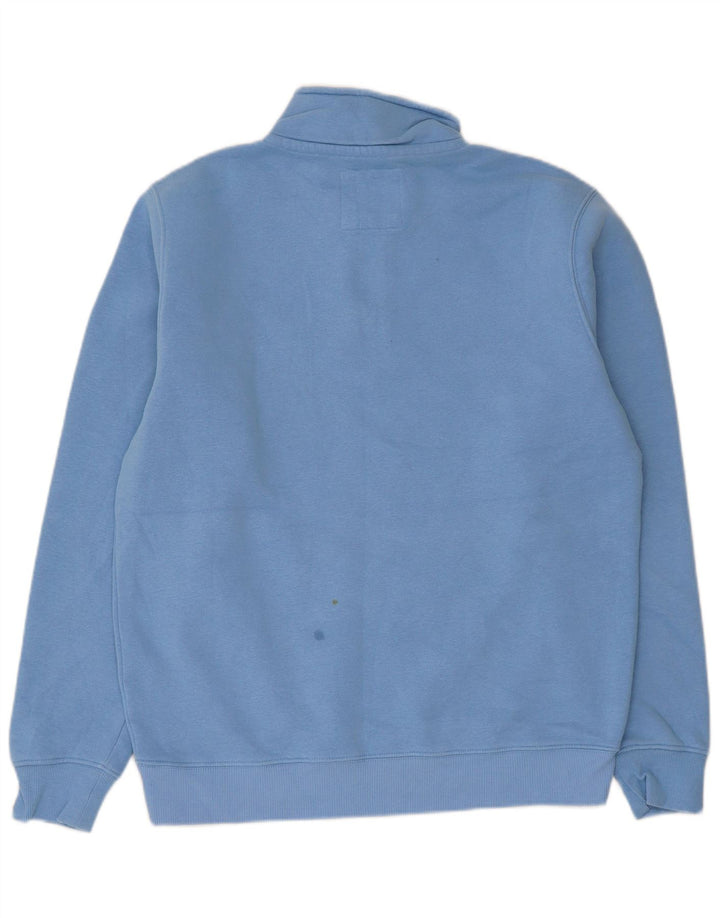 Crew Clothing Hanorac cu fermoar pentru bărbați Pulover Bumbac albastru mediu