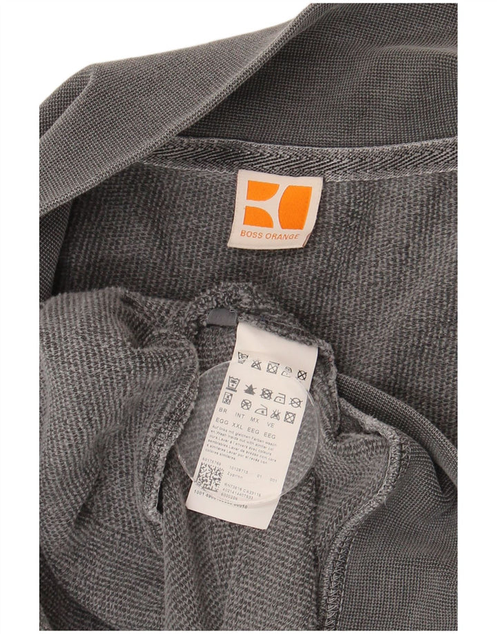 Jachetă de trening pentru bărbați Hugo Boss, bumbac gri 2XL