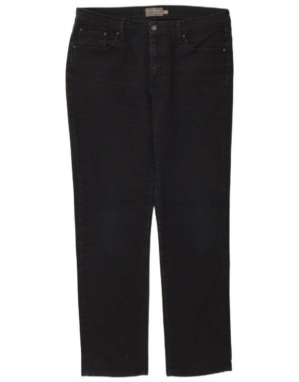 Blugi drepti Levi's Demi Curve Classic Fit W33 L30 bumbac negru