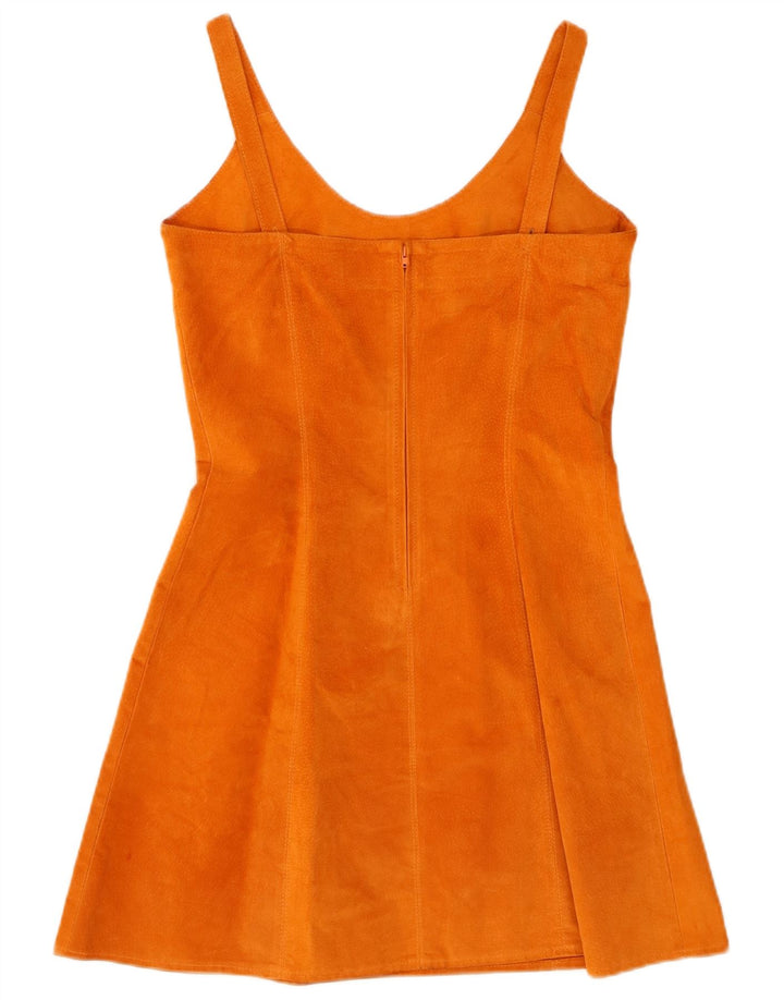 Rochie Conbipel Femei din piele intoarsa IT 42 Medium Orange Piele