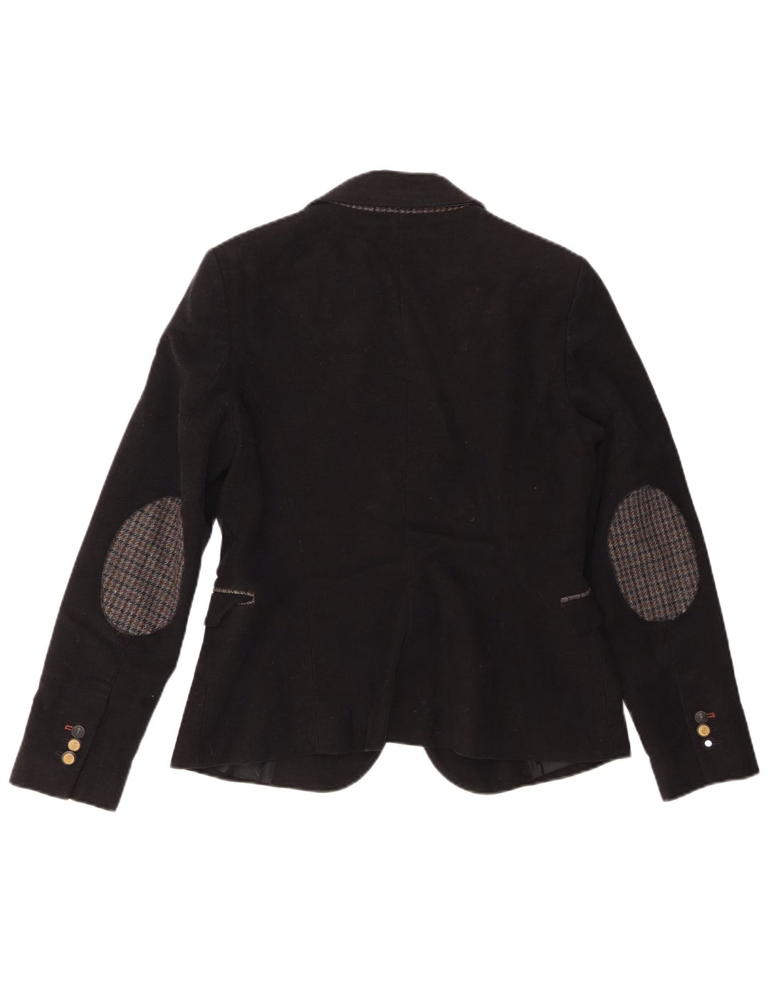 Blazer pentru femei Zara cu 1 nasture UK 14, mare, negru, bumbac