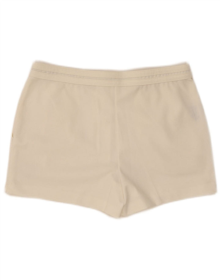 Sergio Tacchini Pantaloni scurți chino pentru bărbați IT 48 Medium W30 Poliester alb