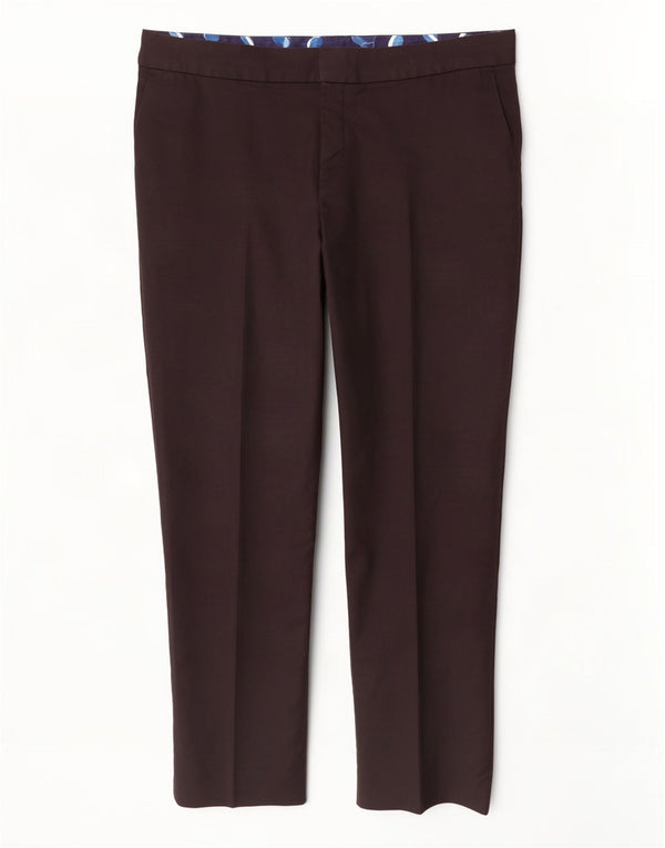 Pantaloni chino drepți cu talie înaltă Boden pentru femei UK 18 XL W38 L29 Negru