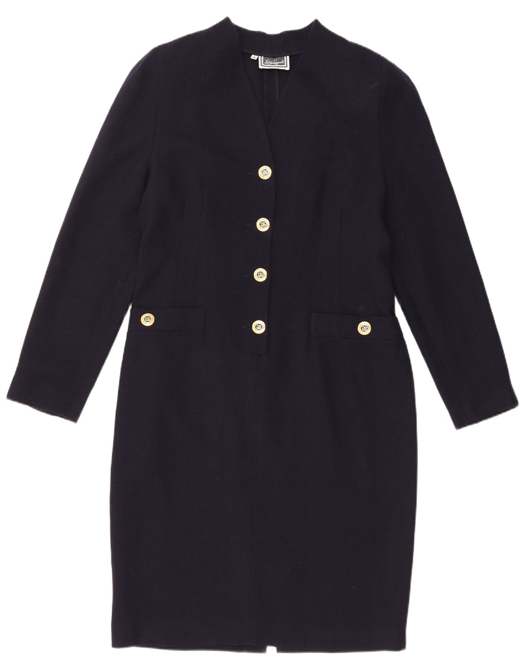 Rochie teacă cu mânecă lungă pentru femei Luisa Spagnoli IT 46 mare bleumarin