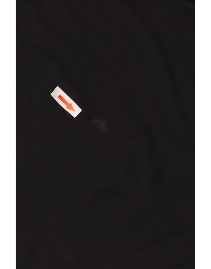 Tricou grafic Tommy Hilfiger pentru bărbați Top mediu din bumbac negru