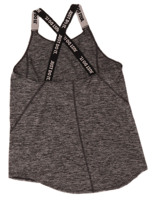 Vesta Nike Dri Fit Graphic pentru fete, 13-14 ani, XL, gri pete
