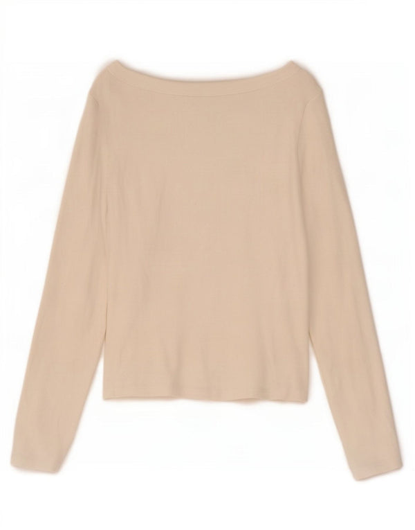 Crop Top pentru femei Zara cu mânecă lungă UK 14 Large White