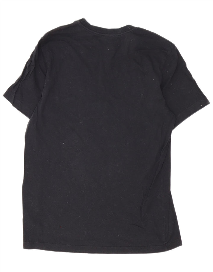 Tricou cu grafic Swoosh Nike pentru bărbați Top mediu din bumbac negru
