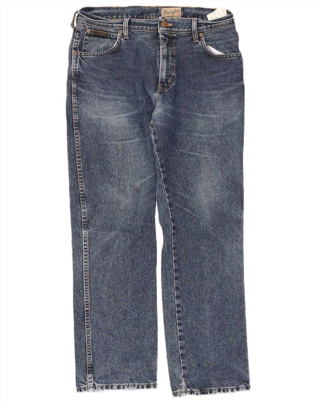 Blugi drepte pentru bărbați Wrangler Texas W34 L30 bumbac albastru