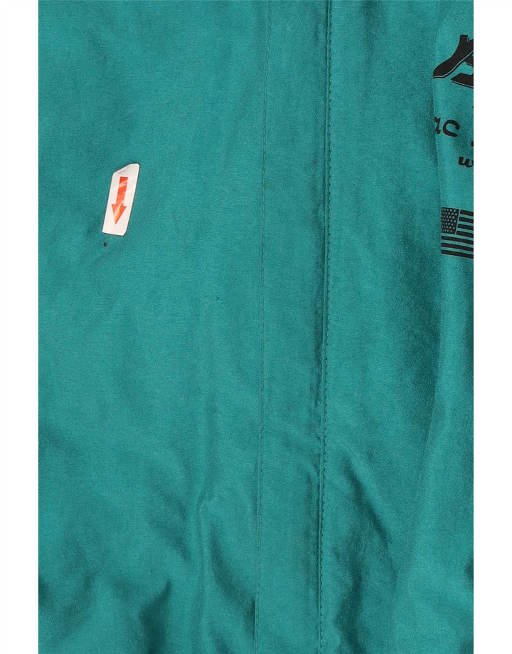 Jachetă de schi cu grafică Golden Team pentru băieți 13-14 ani Poliamidă color bloc verde
