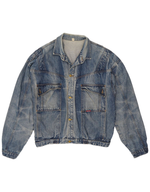 Jachetă de blugi vintage pentru bărbați UK 42 XL Albastru