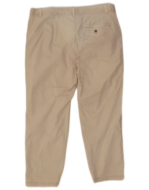 Pantaloni tăiați pentru femei Marks & Spencer UK 16 Large W34 L25 Off White