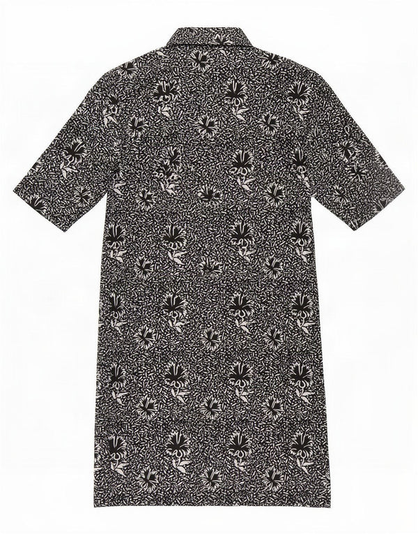 ELENA MIRO Womens Shift Dress UK 14 Medium Black Floral