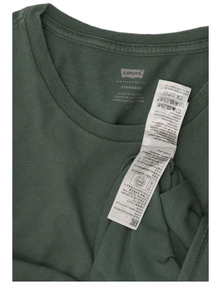 Tricou standard pentru bărbați Levi's Top mare din bumbac verde