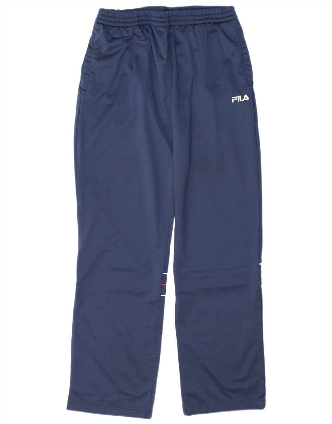 Pantaloni de trening Fila pentru bărbați din poliester cu dungi mari bleumarin