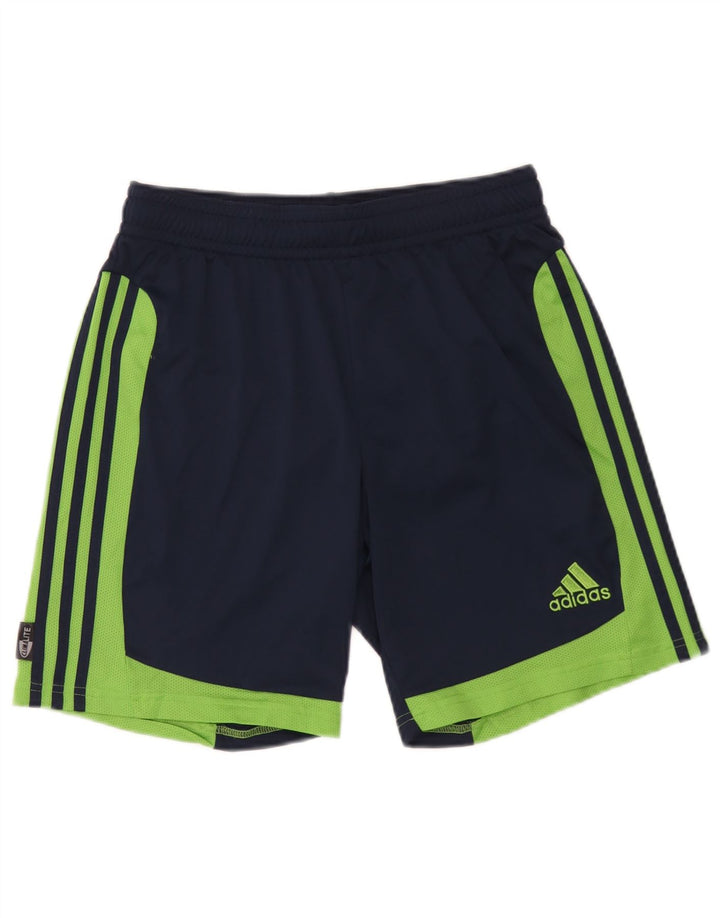 Pantaloni scurți sport adidas Clima 365 pentru bărbați, poliester color bloc mediu, albastru bleumarin