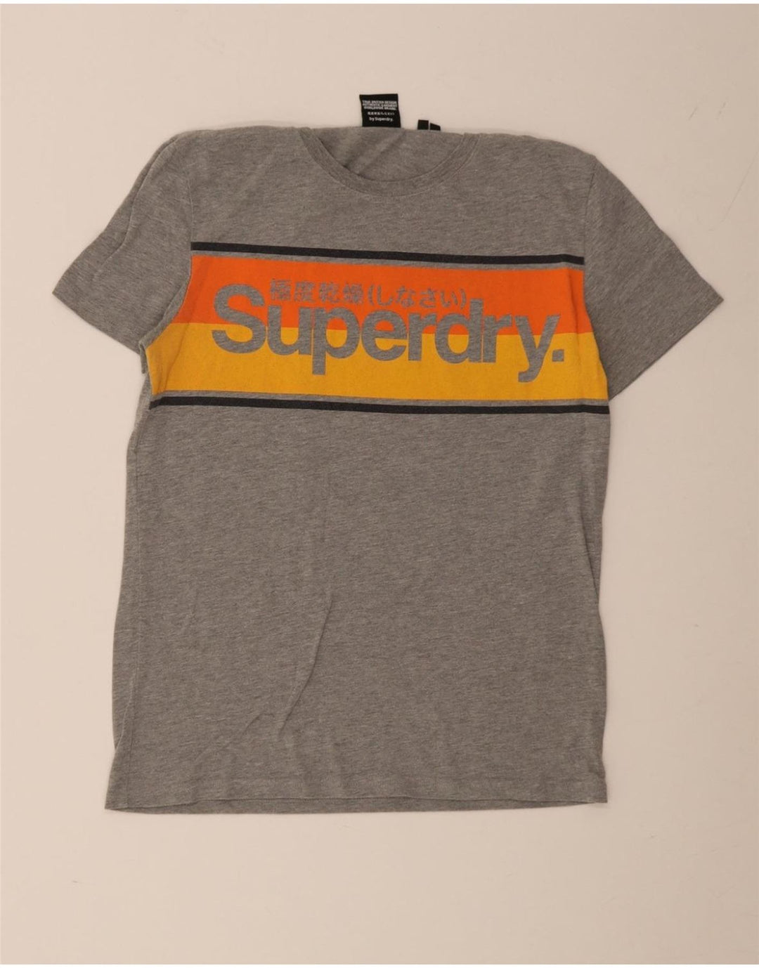 Tricou grafic pentru bărbați Superdry Top, gri mediu, bumbac color bloc