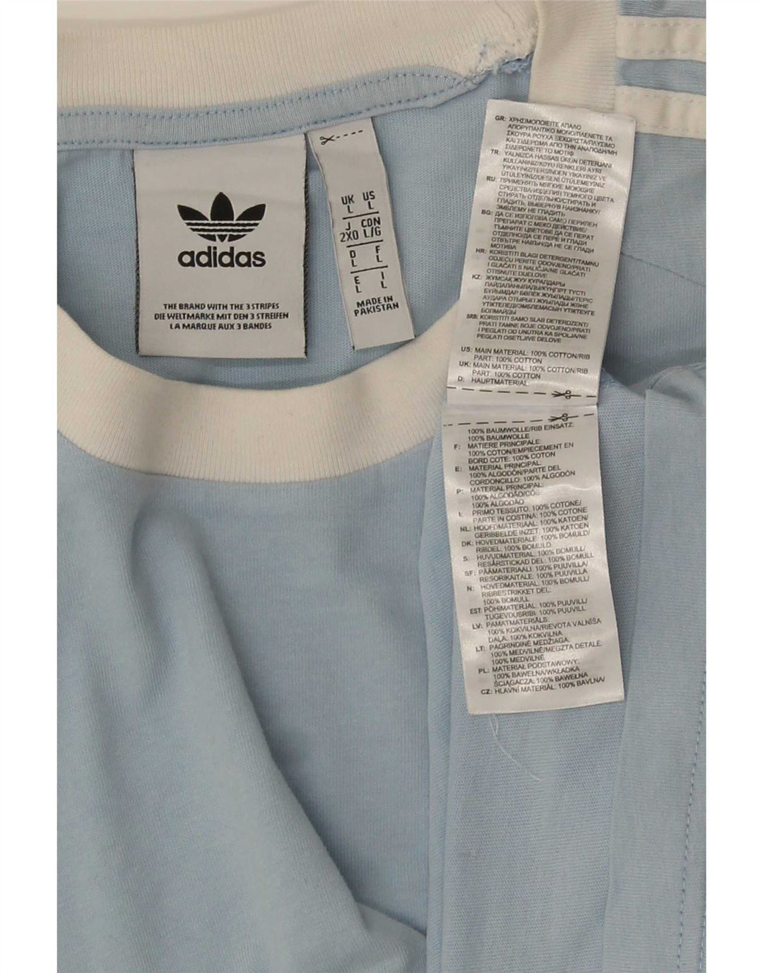 Tricou pentru bărbați Adidas Top mare, albastru, bumbac