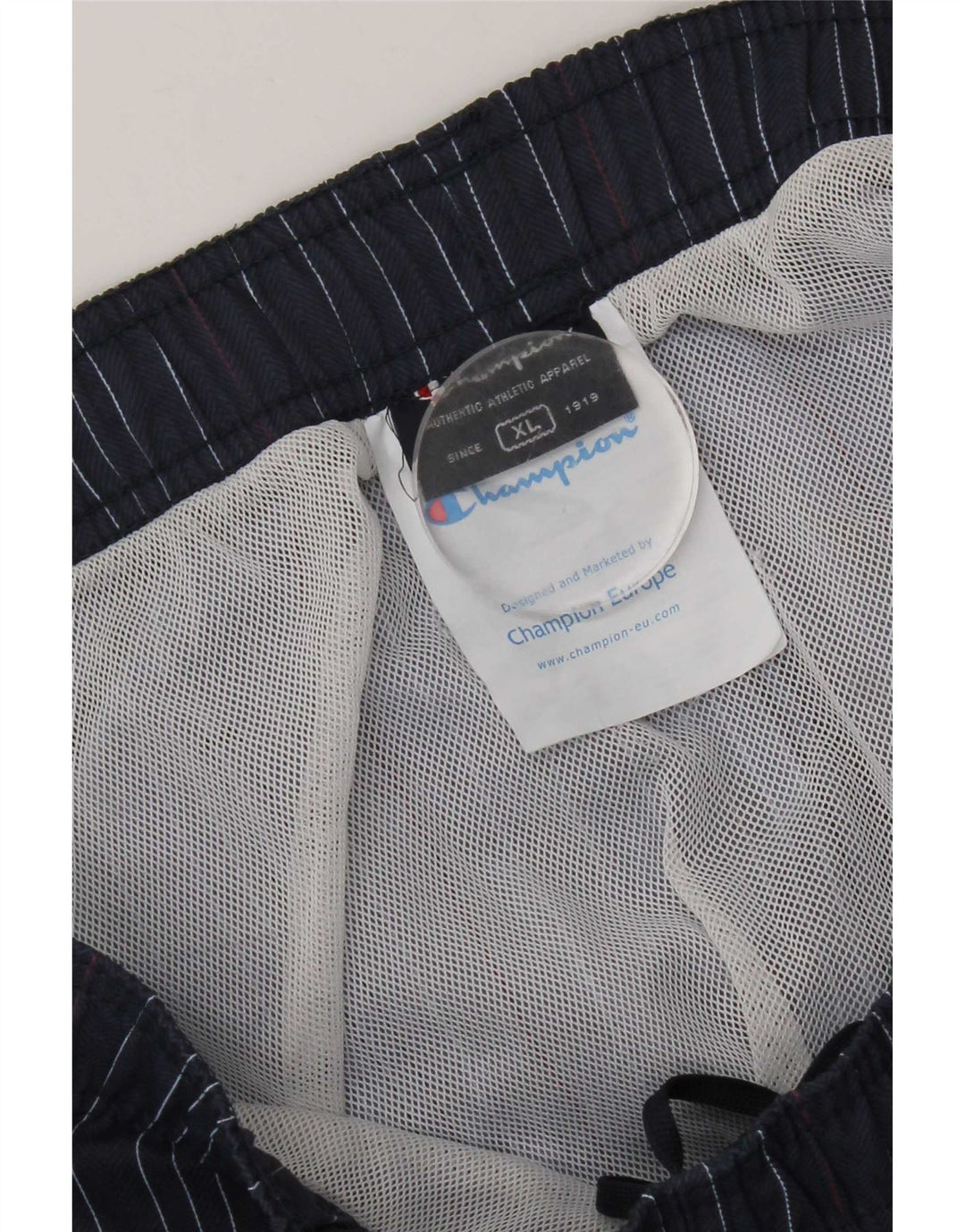 Pantaloni scurți de înot Champion pentru bărbați XL, poliamidă cu dungi bleumarin