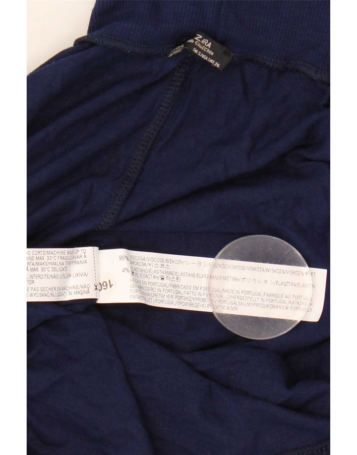 Pulover supradimensionat pentru femei Zara, cu gât rulat, UK 10 Mic, bleumarin
