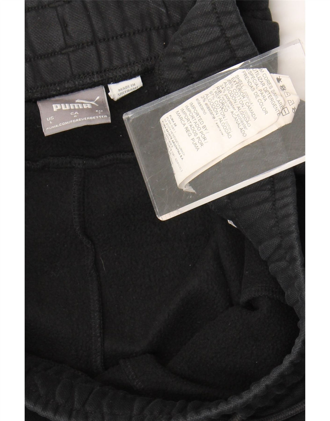 Pantaloni de trening Puma pentru bărbați Joggeri mari, negru, bumbac