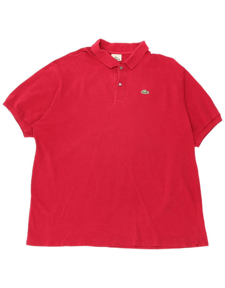 Tricou polo pentru bărbați LACOSTE Mărimea 8 3XL Bumbac roșu