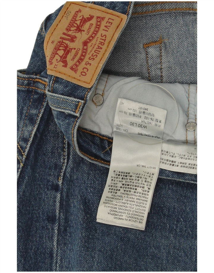 Blugi drepti pentru bărbați Levi's 501 W30 L30 Bumbac albastru