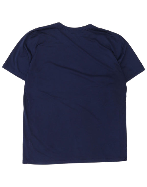 Tricou grafic Nike Dri Fit pentru bărbați Top mare, bleumarin