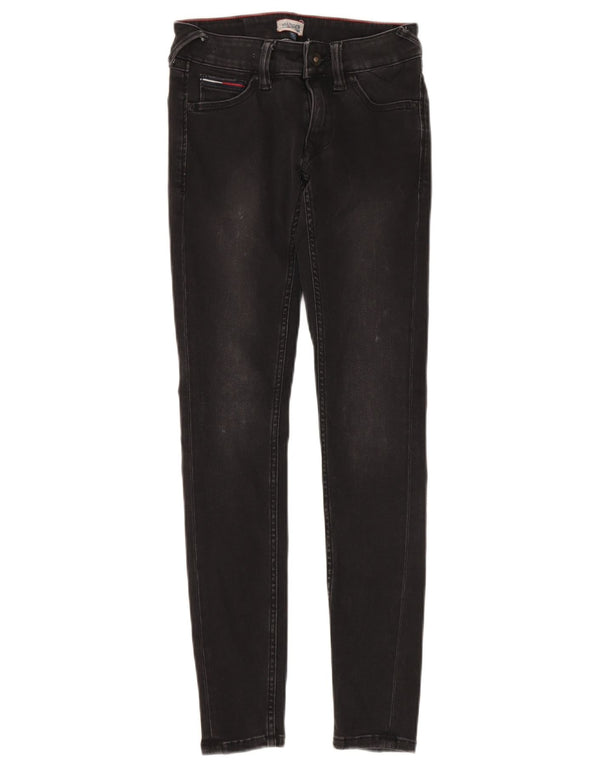 Blugi skinny pentru femei Tommy Hilfiger W25 L30 bumbac negru