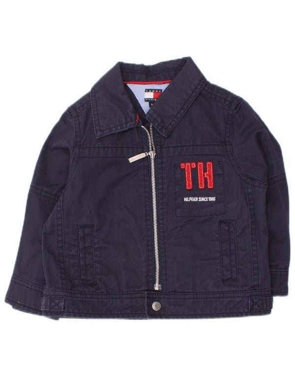 Geacă bomber grafică Tommy Hilfiger pentru bebeluși 18-24 luni, bleumarin