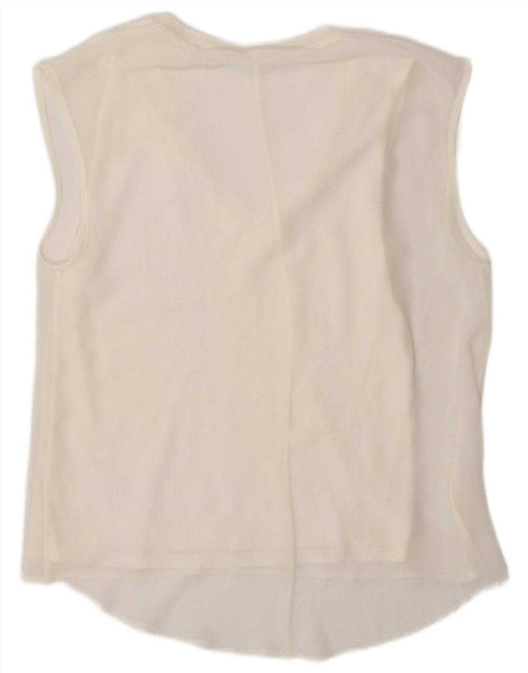 ZARA Womens Sleeveless Blouse Top UK 10 Small White
