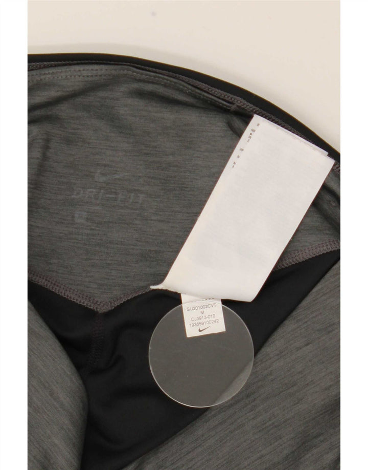 Leggings Nike Dri Fit pentru femei UK 12 Gri mediu Poliester color bloc