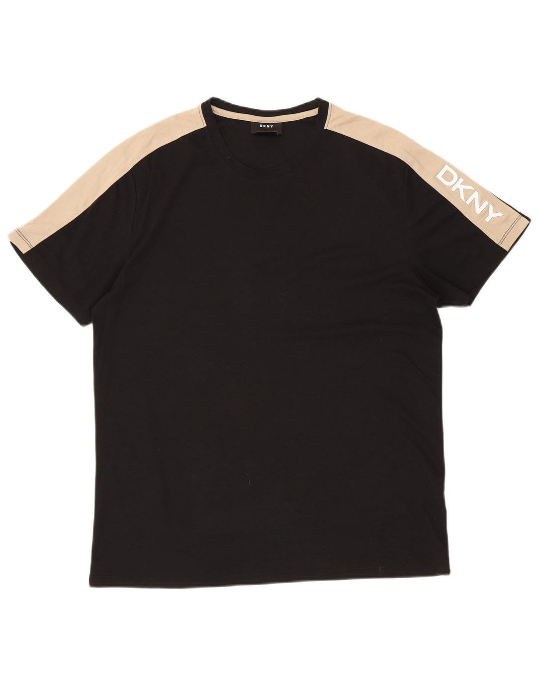 Tricou grafic pentru bărbați DKNY Top mare, negru, color block, bumbac