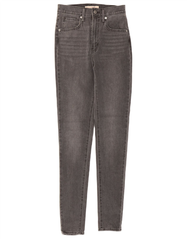 Blugi super skinny pentru femei LEVI'S Mile High W27 L30 bumbac gri