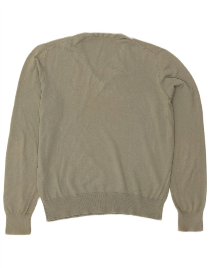 PRINGLE Pulover cu decolteu în V pentru femei UK 14 Medium Khaki Argyle/Diamond