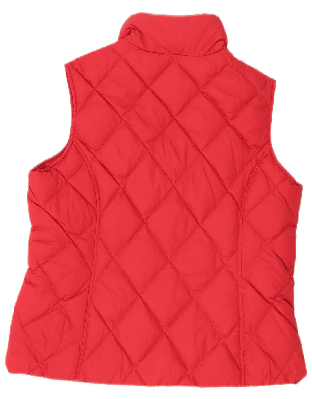 Gilet căptușit supradimensionat pentru femei Lands End UK 10 Small Red Nylon