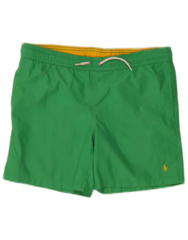 Pantaloni scurți de înot Polo Ralph Lauren băieți 10-11 ani Poliester verde mediu