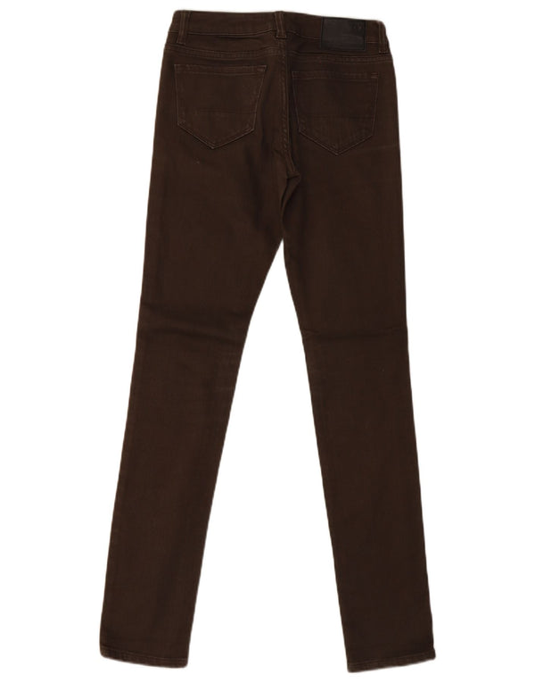 Blugi skinny pentru femei All Saints L25 L32 bumbac maro