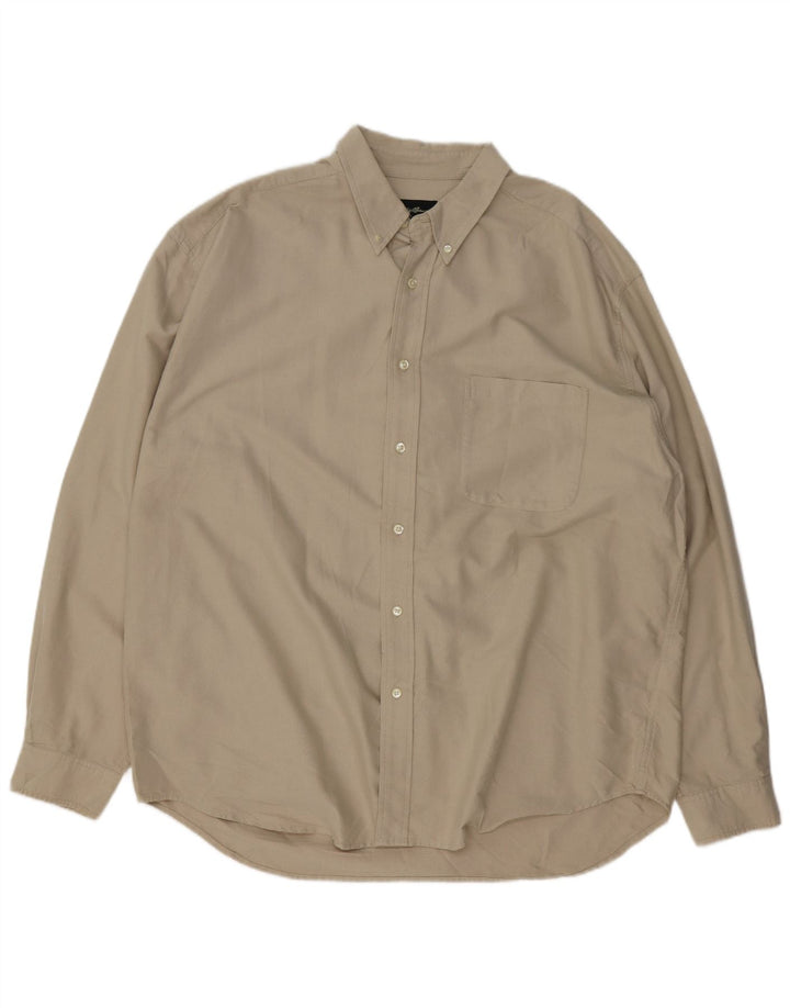 EDDIE BAUER Cămașă Bărbați XL Bej Bumbac