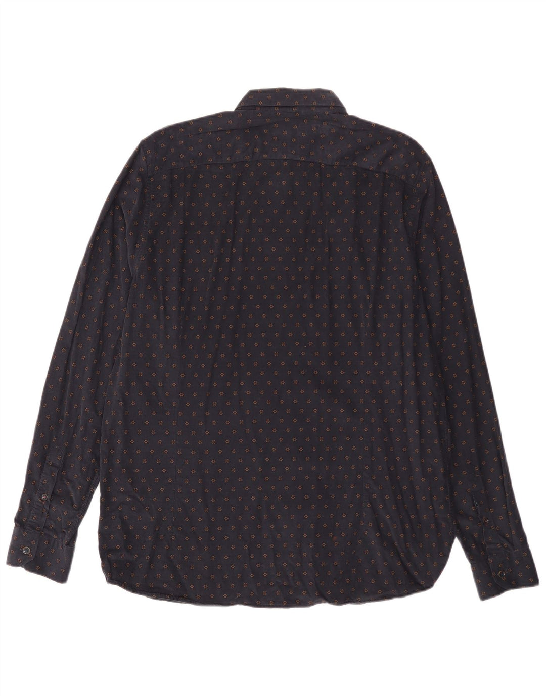 Cămașă pentru bărbați din velur TED BAKER Mărimea 6 2XL Bumbac floral albastru bleumarin