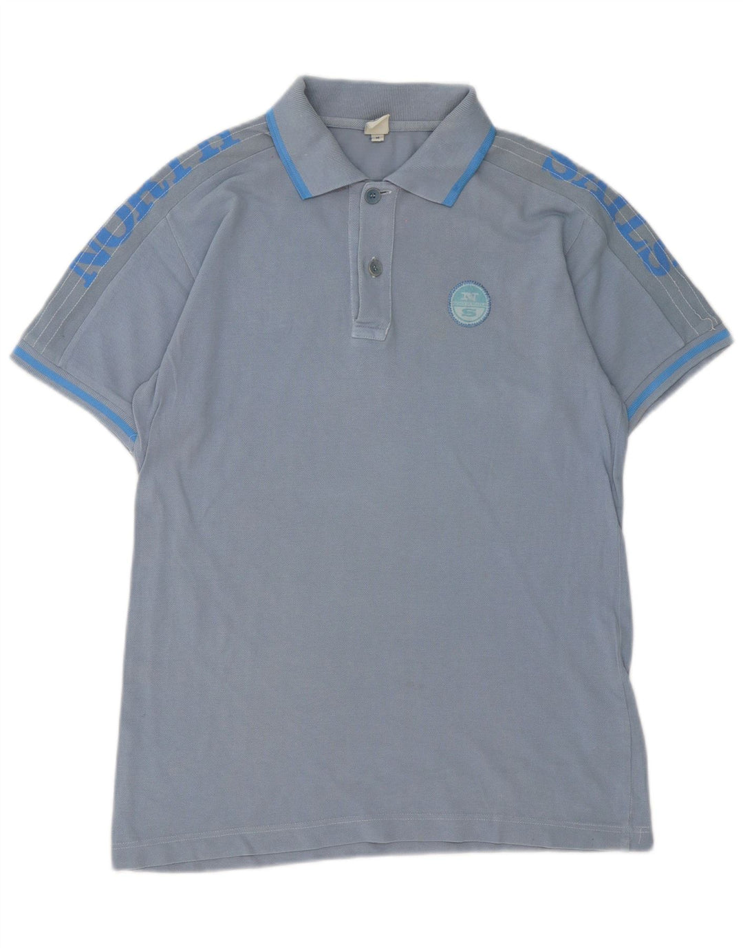 Tricou polo North Sails pentru bărbați, bumbac cu dungi albastre medii