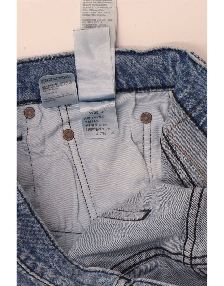 Blugi drepti pentru bărbați Levi's 502 W30 L30 Bumbac albastru